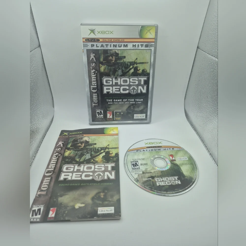 Tom Clancy's Ghost Recon (Microsoft Xbox, 2002) Platinum Hits CIB